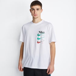 Men T-Shirts - Nike Sportswear Shortsleeve - White-White