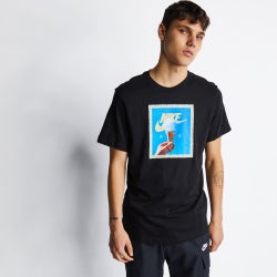 Men T-Shirts - Nike Sportswear Shortsleeve - Black-Black