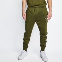 Men Pants - Nike Club  Cargo - Rough Green-Rough Green-White