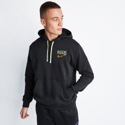 Men Hoodies - Nike Club Hllwn Over The Head - Black-Black