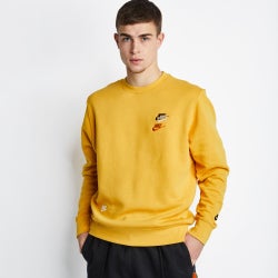 Men Sweatshirts - Nike Club Mftr Crew Neck - Pollen-Pollen
