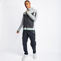 Men Hoodies - Nike Tech Fleece Full Zip - Lt Smoke Grey-Anthracite-Lt Grey
