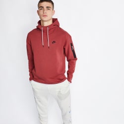 Men Hoodies - Nike Tech Fleece Over The Head - Cedar-(Black)