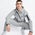 Nike Tech Fleece Over The Head - Men Hoodies Dk Grey Heather-(Black)