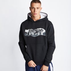 Men Hoodies - Jordan Essential Graphic Fleece Hoodie - Black-White-White