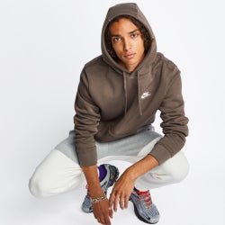 Men Hoodies - Nike Over The Head - Ironstone-Ironstone