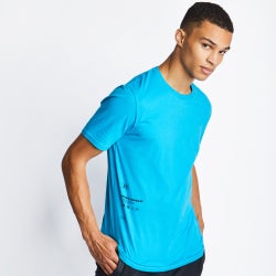 Men T-Shirts - Under Armour Shortsleeve - Radar Blue-Black