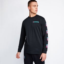 Men T-Shirts - Under Armour Longsleeve - Black-Black