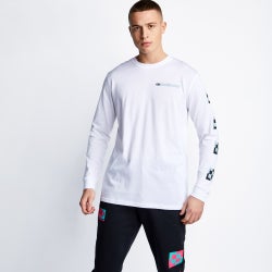 Men T-Shirts - Under Armour Longsleeve - White-White