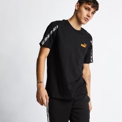 Men T-Shirts - Puma Power Tape Shortsleeve - Black-Black