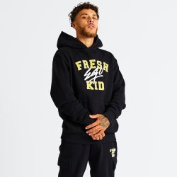 Men Hoodies - Fresh Ego Kid Varsity Hoody - Black-Black