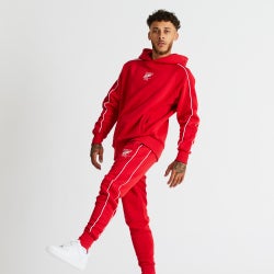 Men Pants - Fresh Ego Kid Piped Jogger - Red-Red