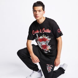 Men T-Shirts - Crooks&Castles Rebellion For Change Shortsleeve - Black-Black