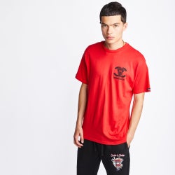Men T-Shirts - Crooks&Castles Rebellion For Change Shortsleeve - Red-Red