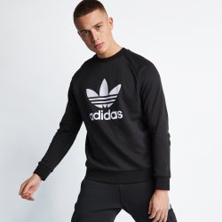 Men T-Shirts - adidas Trefoil - Black-White