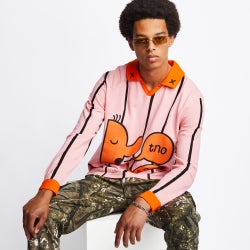 Men Polos - The New Originals Striper Polo - Pink-Orange-Pink