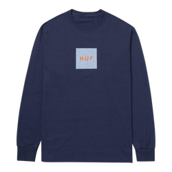Men T-Shirts - HUF Graphic - Navy-Navy