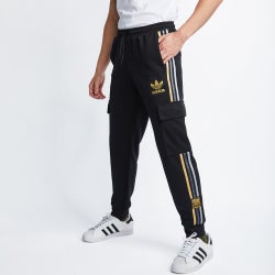 Men Pants - adidas Chile 20 Track Pants - Black-Silver-Gold