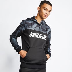 Men Track Tops - Banlieue Heritage Track Top - Black-White