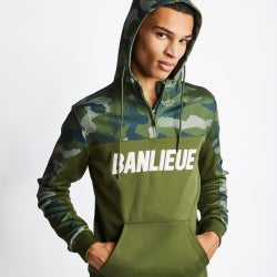 Men Track Tops - Banlieue Heritage Track Top - Green-White