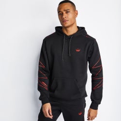 Men Hoodies - adidas Spirit Over The Head - Black-Red