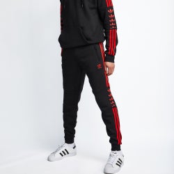 Men Pants - adidas Trefoil Fleece - Black-Black
