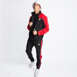 Men Track Tops - Banlieue x TopNotch Heritage Track Top - Black-Red