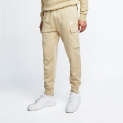 Men Pants - Nike Club  Cargo Pant - Limestone-Limestone-White