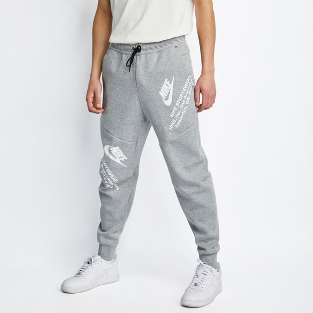 Nike Tech Gpx Cuffed Pant - Heren Broeken - Grey - Poly Fleece - Maat XS - Foot Locker