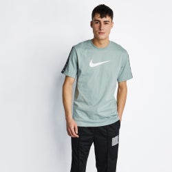 Men T-Shirts - Nike Repeat Shortsleeve Tee - Dusty Sage-Dusty Sage-White