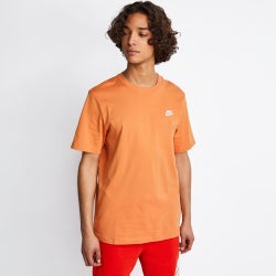 Men T-Shirts - Nike Club - Hot Curry-White