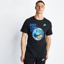 Men T-Shirts - Nike Sportswear  Shortsleeve Tee - Black-Black
