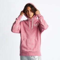 Men Hoodies - Nike Sportswear Arch Over The Head Hoody - Desert Berry-Desert Berry
