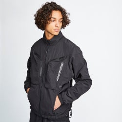 Men Track Tops - Jordan 23 Engineered  Track Top - Black-Atomic Green