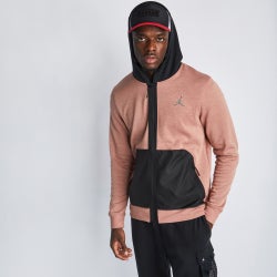 Men Hoodies - Jordan Sports Tmt Full-zip Hoody - Fossil Rose-Black-Reflective