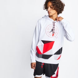 Men Hoodies - Jordan Over The Head - White-University Red-(Black)