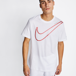 Men T-Shirts - Nike Ggp Shortsleeve - White-Red
