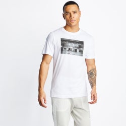 Men T-Shirts - Nike Basketball Pht Shortsleeve Tee - White-White