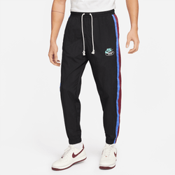 Men Pants - Nike Woven - Black-Medium Blue-Rush Pink