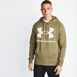 Men Hoodies - Under Armour Over The Head Hoody - Tent-Tent-Onyx White