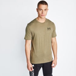 Men T-Shirts - Under Armour Shortsleeve Tee - Tent Medium Heather-Tent Medium Heather-Black