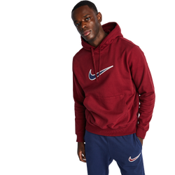 Men Hoodies - Nike Clgt Over The Head Hoody - Team Red-Team Red