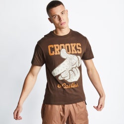 Men T-Shirts - Crooks&Castles Crooks Table T'S Shortsleeve T-shirt - Brown-Brown