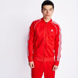 Homme Vestes Zippees - adidas Adicolor  Track Top - Vivid Red-Vivid Red
