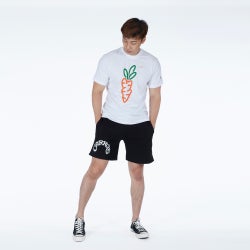 Men T-Shirts - Carrots Graphic - White-White