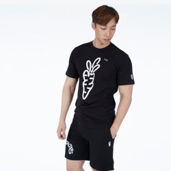 Men T-Shirts - Carrots Graphic - Black-Black