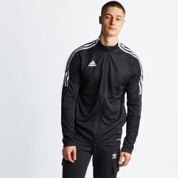 Men Track Tops - adidas Soccer Track Top - Black-Black