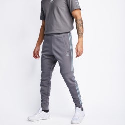 Men Pants - adidas Originals Trefoils Stripes Cuffed Pant - Grey Four-Magic Grey