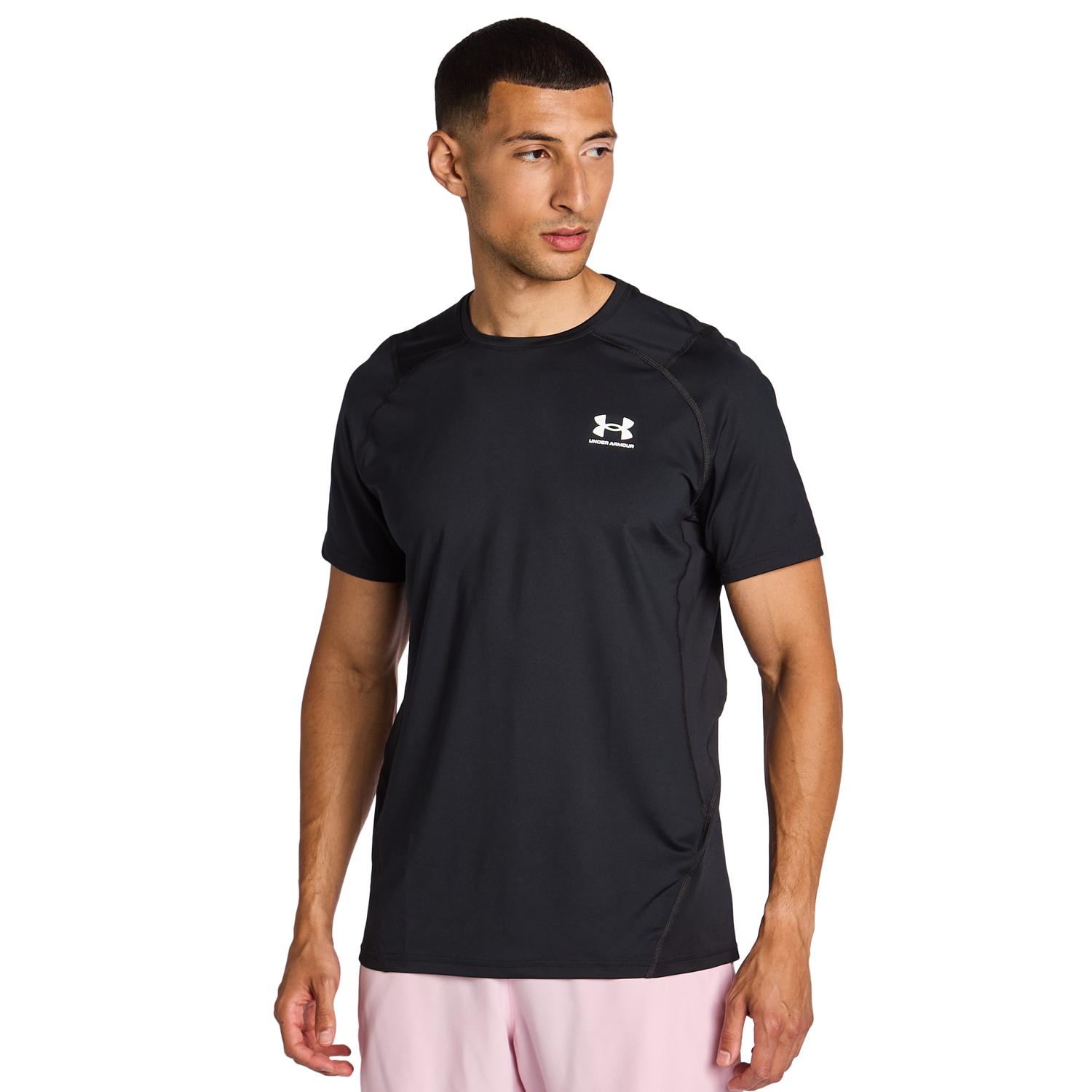 Under Armour Essentials T-shirts Heren - Zwart Black