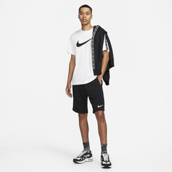 Homme T-Shirts - Nike Repeat - White-Black